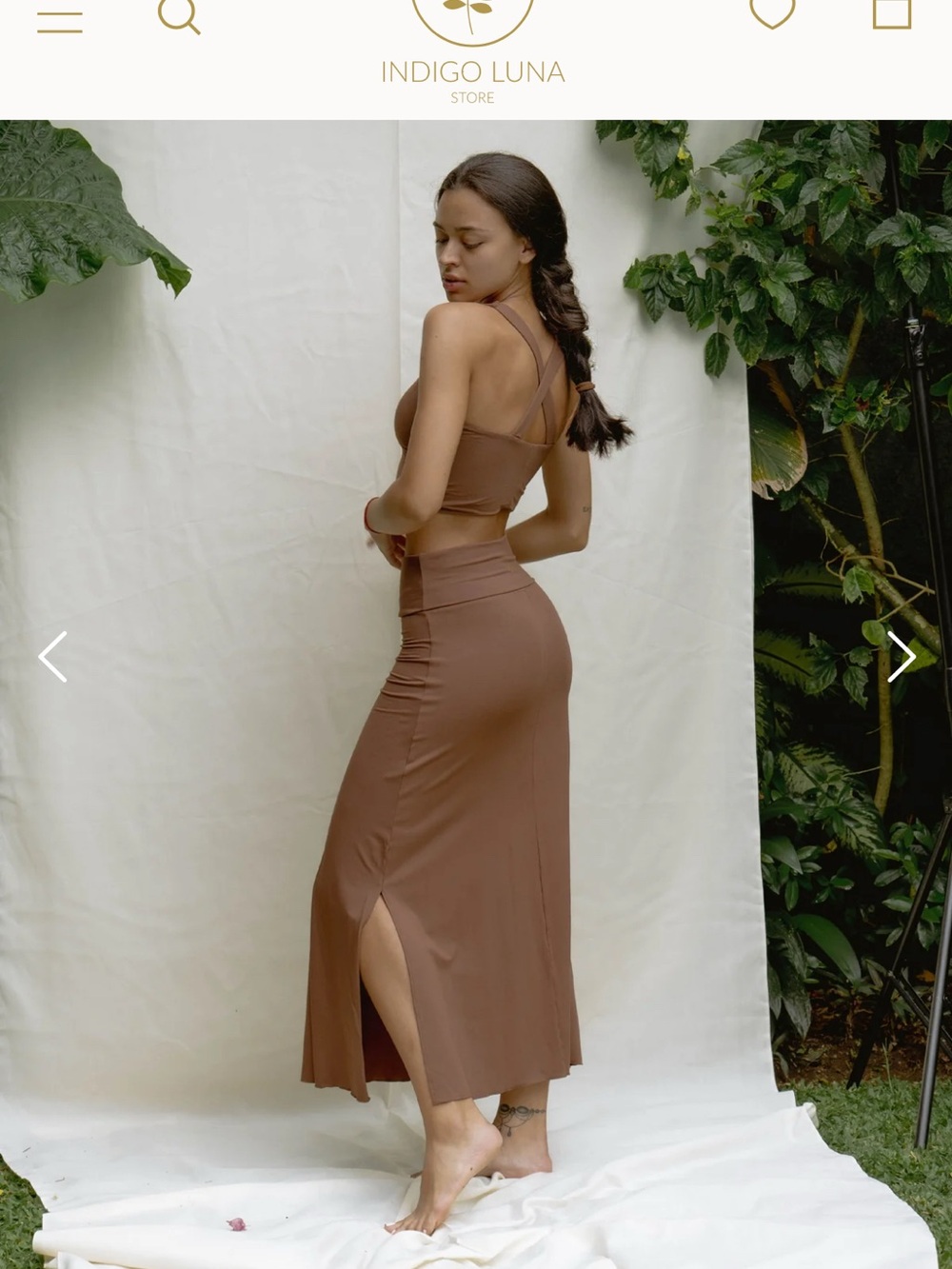Indigo Luna Agni Skirt Chocolate S/M